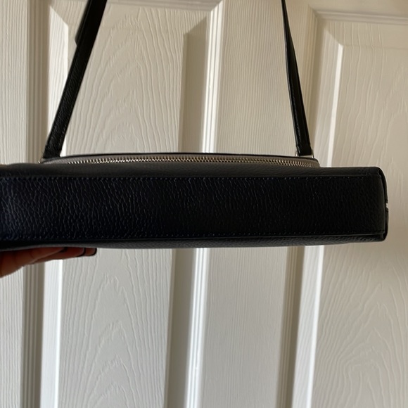 NEW Kate Spade Polly grey and navy cross body with zipped flap - Picture 7 of 13